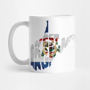 West Virginia Typo Map Mug